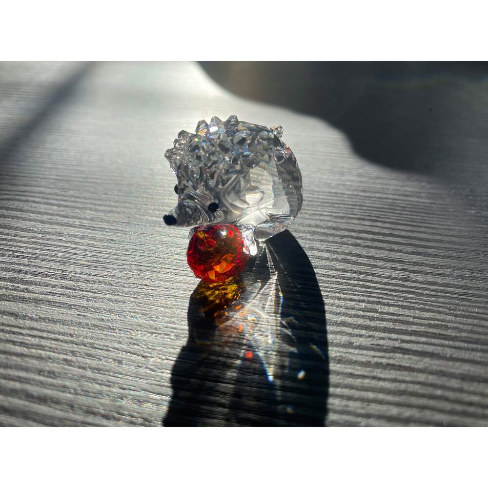Swarovski (5706255) Hedgehog With Apple Crystal Figurine (Read)